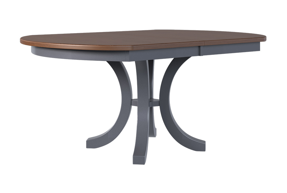 Country View Woodworking MY-TR48662H Mystic 48'' X 66'' x 88'' ( 2-11'' self stor leaves ) ( T07 - E05 - TR46 )Hickory Top - Brown Maple Aprons & Base Country View Woodworking MY-TR48662H Mystic 48'' X 66'' x 88'' ( 2-11'' self stor leaves ) ( T07 - E05 - TR46 )Hickory Top - Brown Maple Aprons & Base