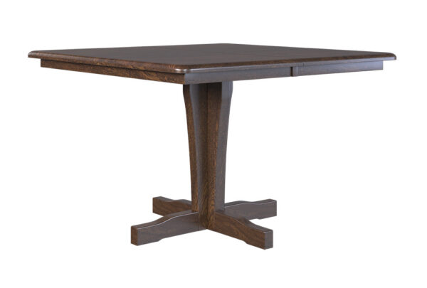Country View Woodworking AL-SP6060SWM Albany 60" x 60"  (solid top)  ( T04 - E06 - P01  )Wormy Maple Top - Brown Maple Aprons & Base