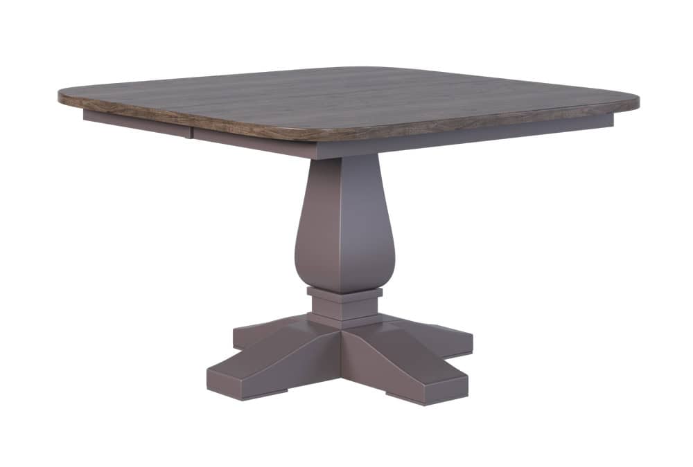 Country View Woodworking ST-SP48481H Sterling 48" x 48" x 59" (1-11" leaf) leaf does not self-stor ( T03 - E05 - P07 )Hickory Top - Brown Maple Aprons & Base Country View Woodworking ST-SP48481H Sterling 48" x 48" x 59" (1-11" leaf) leaf does not self-stor ( T03 - E05 - P07 )Hickory Top - Brown Maple Aprons & Base