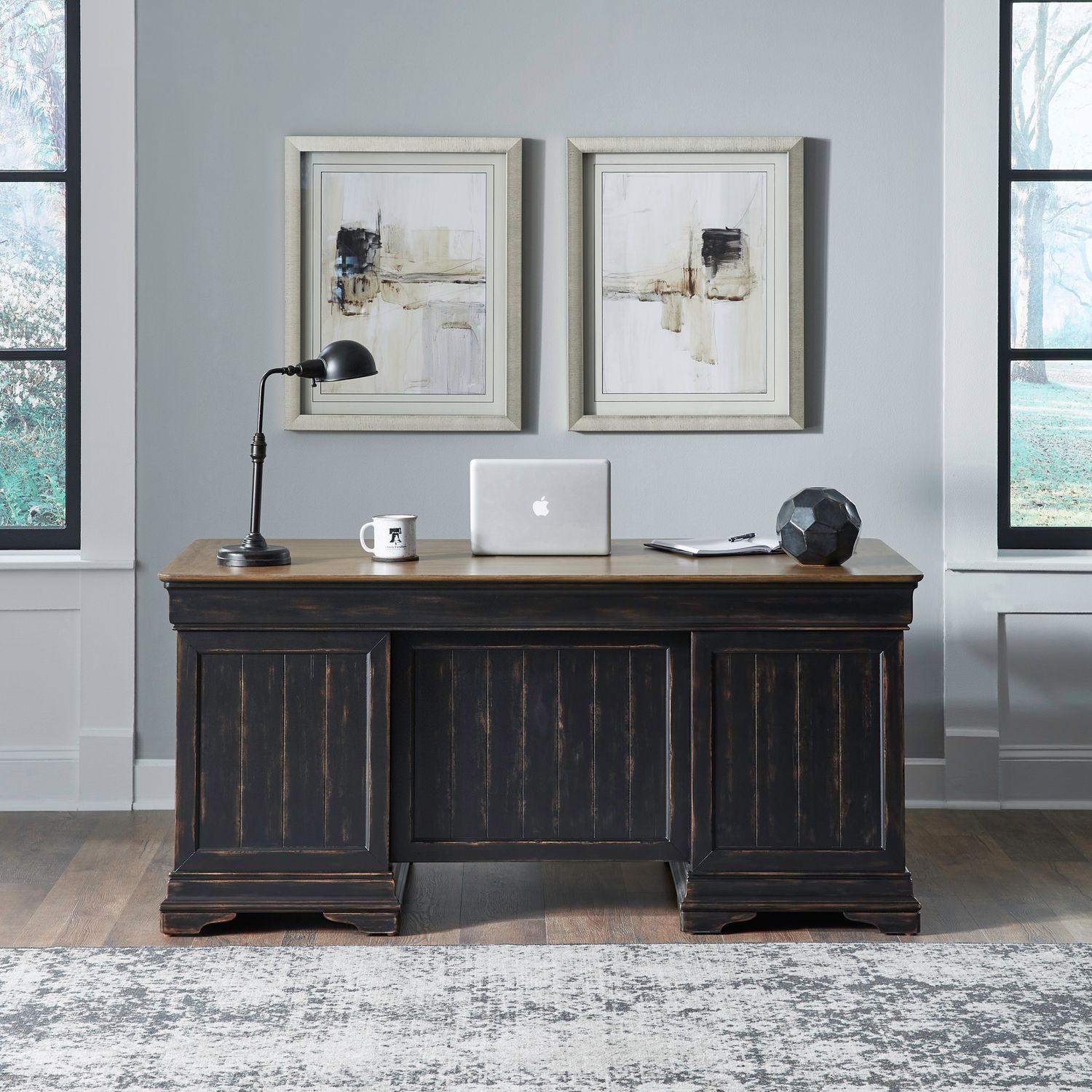 Liberty Furniture 532-HO-JED Meritage Jr Executive Desk Liberty Furniture 532-HO-JED Meritage Jr Executive Desk
