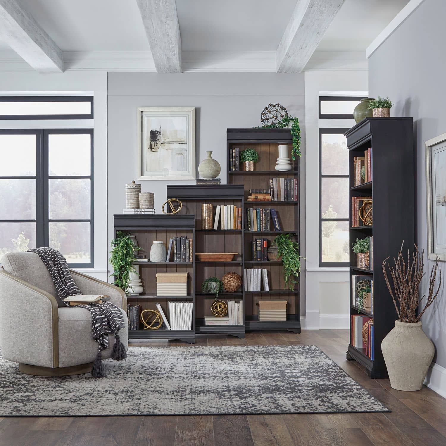 532-HO-SBW Meritage Stepped Bookcase Wall 532-HO-SBW Meritage Stepped Bookcase Wall