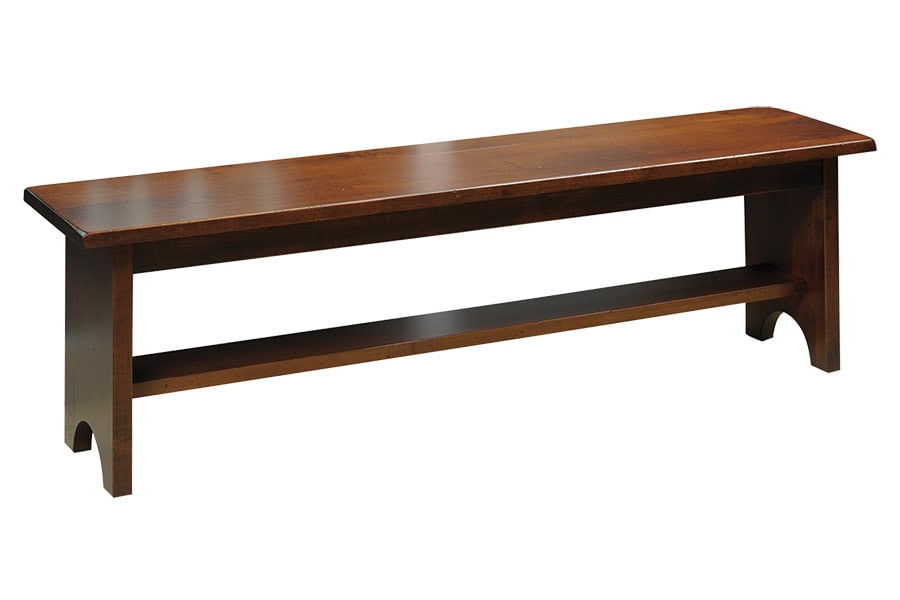 Country View Woodworking BEN-40-60BM B Maple Church Bench 60"L X 14"W X 17.75"H Country View Woodworking BEN-40-60BM B Maple Church Bench 60"L X 14"W X 17.75"H