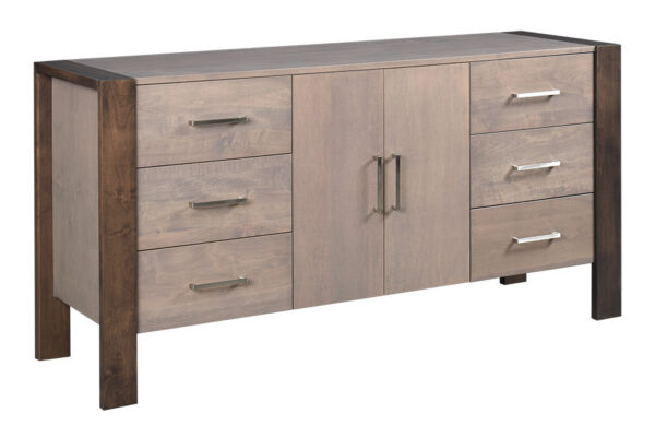 Country View Woodworking EL1872BM Brown Maple 72'' Elite Buffet ( 72''w x 21 1/2'' d x 36''h )