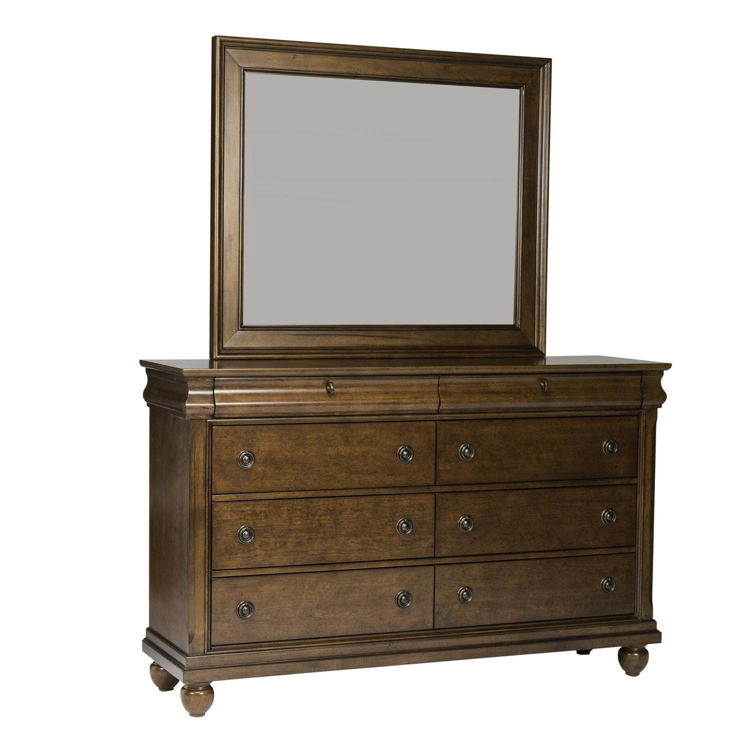 Liberty Furniture 589-BR51 Rustic Traditions Landscape Mirror Liberty Furniture 589-BR51 Rustic Traditions Landscape Mirror