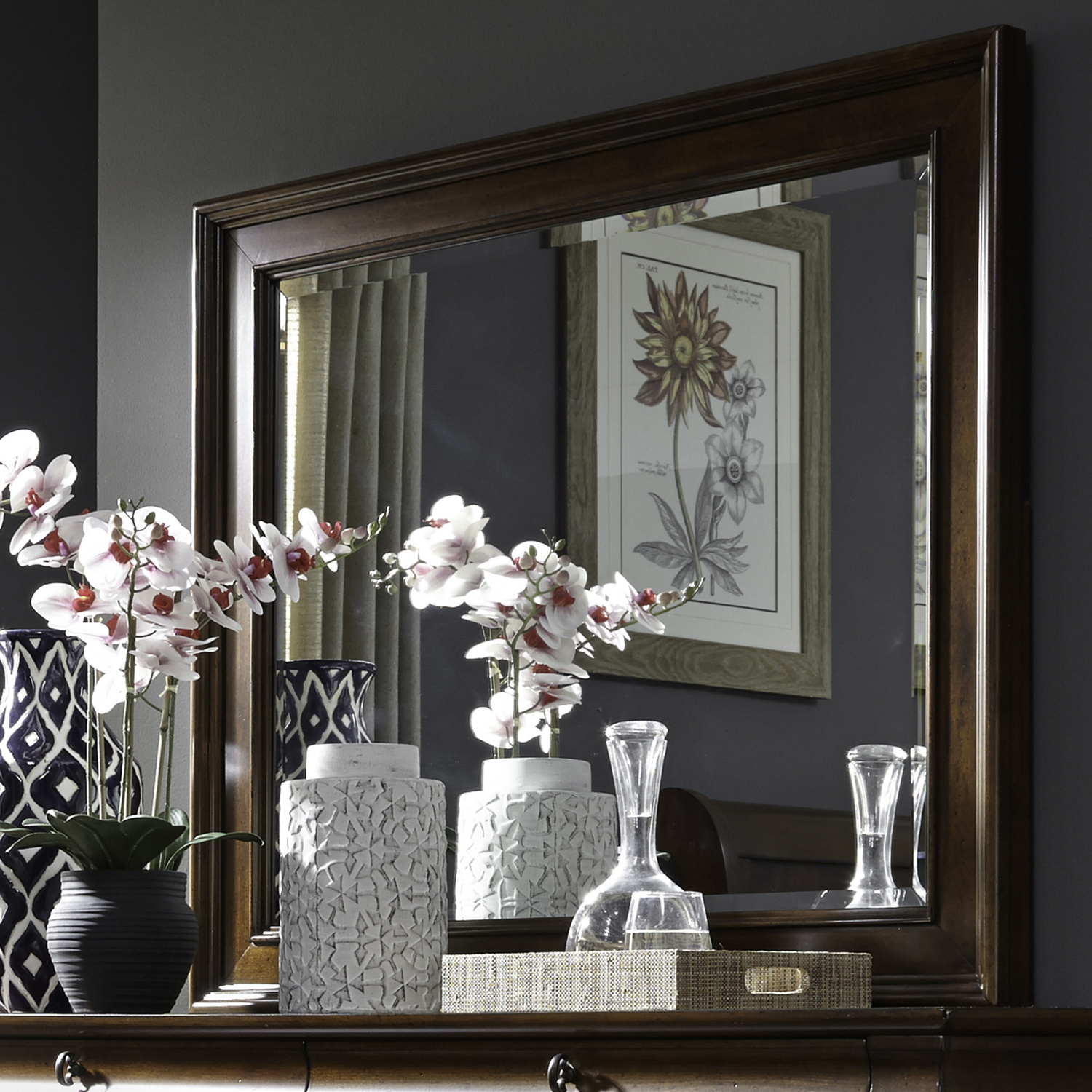 Liberty Furniture 589-BR51 Rustic Traditions Landscape Mirror Liberty Furniture 589-BR51 Rustic Traditions Landscape Mirror