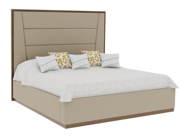 Country View Woodworking 150-533-138-084 Verrado 5A CA King Bed with plinth Footboard and Bedrails ( 57'' High )