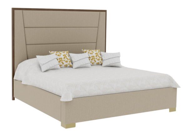 Country View Woodworking 150-533-238-184 Verrado 5B Ca king Bed with Metal Feet on Footboard --- Bedrails ( 57'' High )