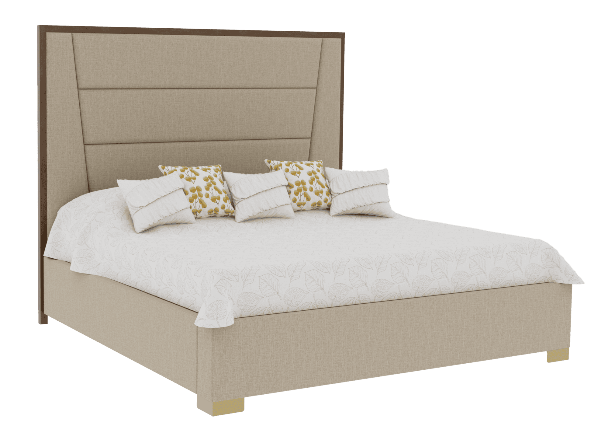 Country View Woodworking 150-531-236-180 Verrado 5B King Bed with Metal Feet on Footboard --- Bedrails ( 57'' High ) Country View Woodworking 150-531-236-180 Verrado 5B King Bed with Metal Feet on Footboard --- Bedrails ( 57'' High )