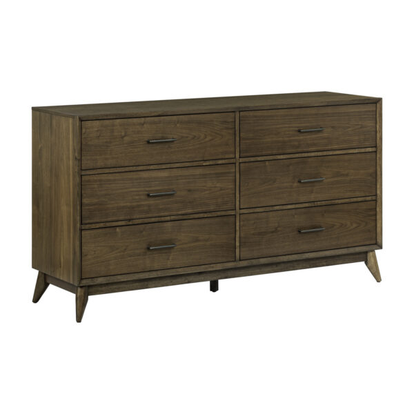 604-BR31 Century Modern 6 Drawer Dresser