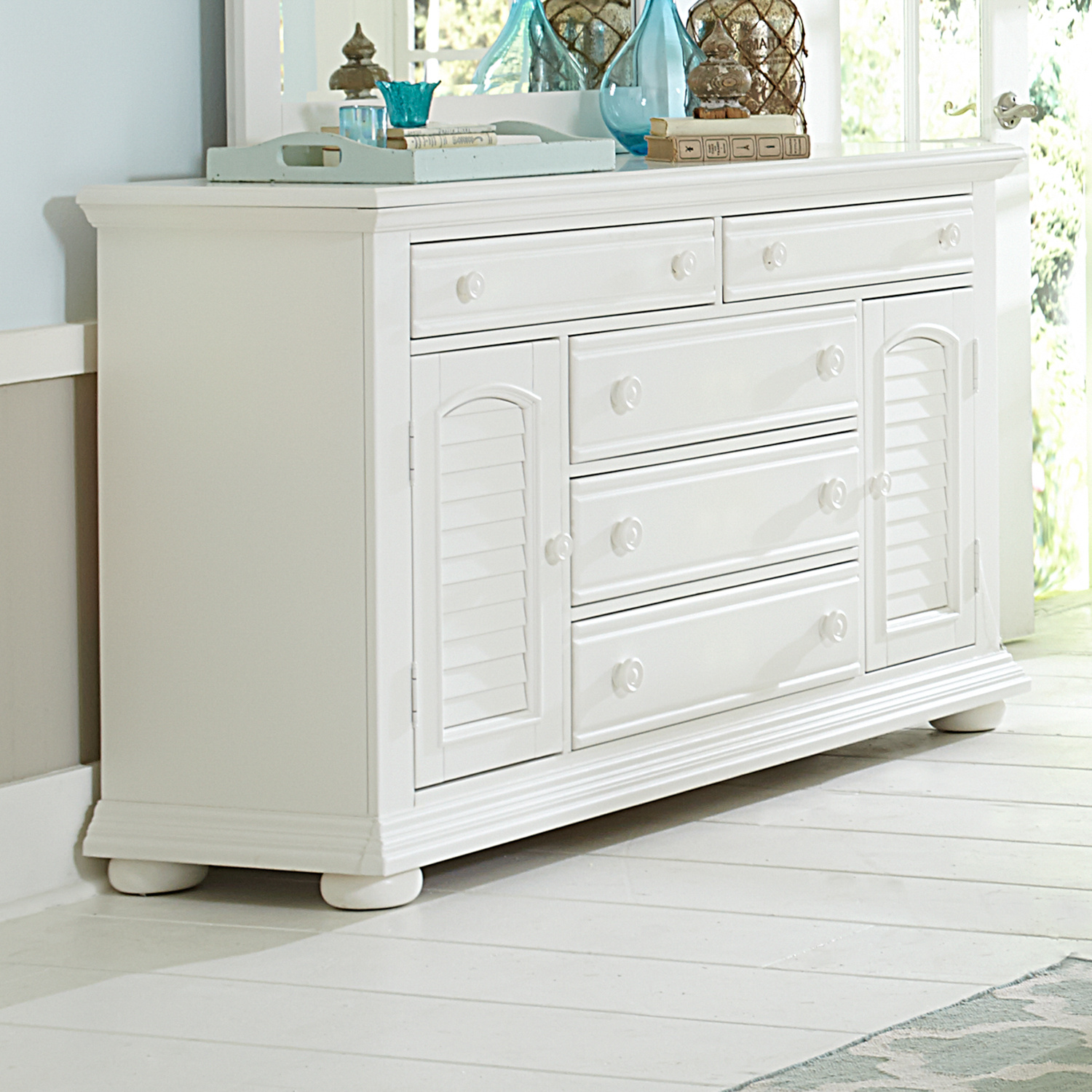 Liberty Furniture 607-BR32 Summer House I 2 Door 5 Drawer Dresser Liberty Furniture 607-BR32 Summer House I 2 Door 5 Drawer Dresser