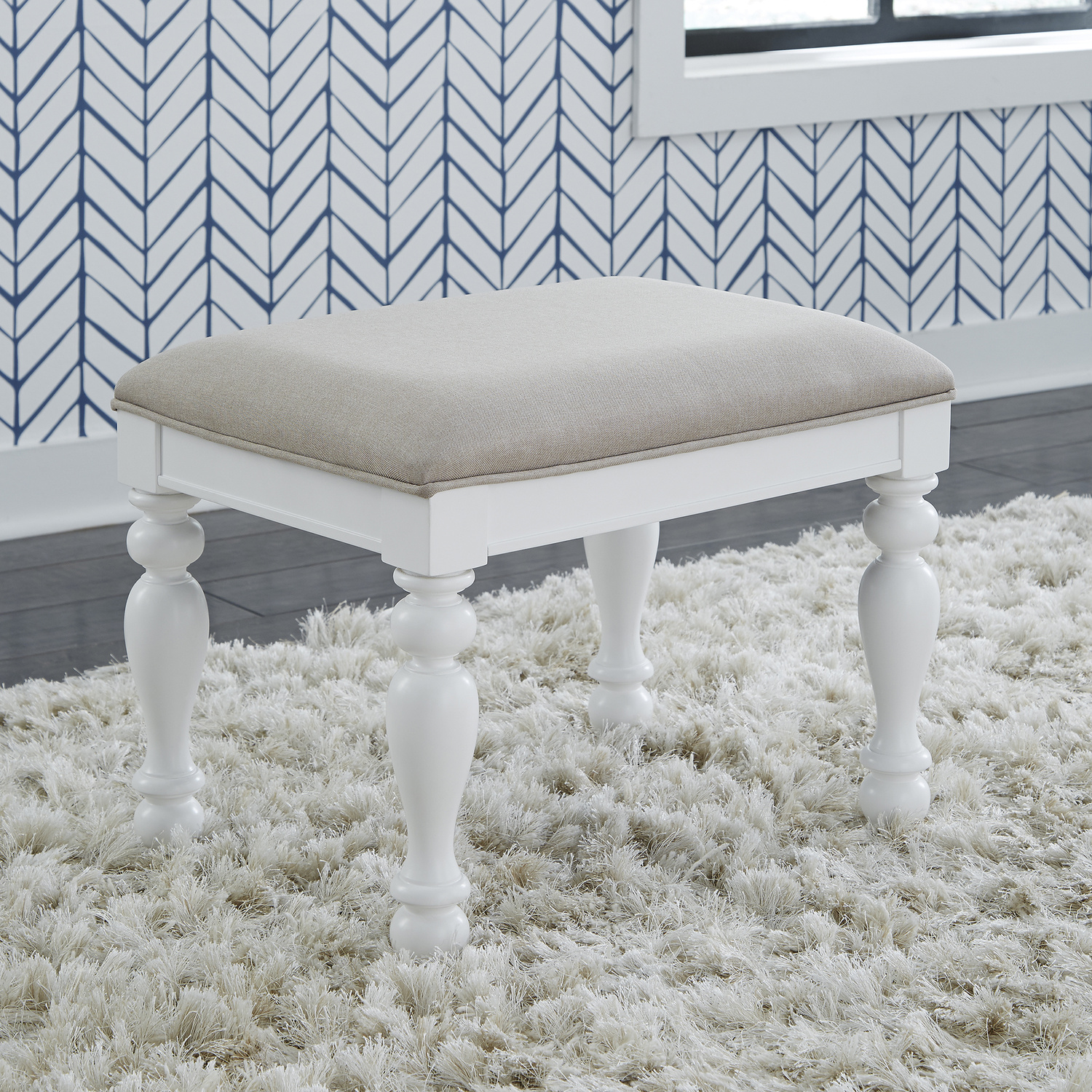 Liberty Furniture 607-BR99 Summer House I Vanity Stool Liberty Furniture 607-BR99 Summer House I Vanity Stool