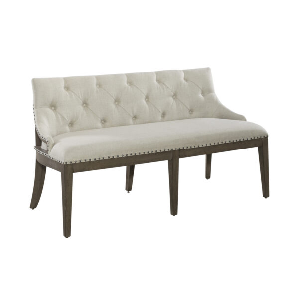 615-C6501B Americana Farmhouse Uph Shelter Dining Bench