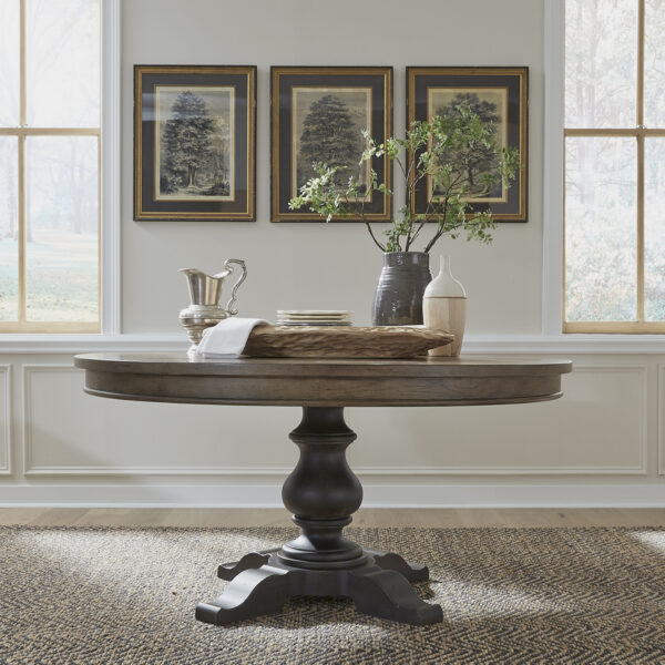 615-DR-OPED Americana Farmhouse Opt Pedestal Table