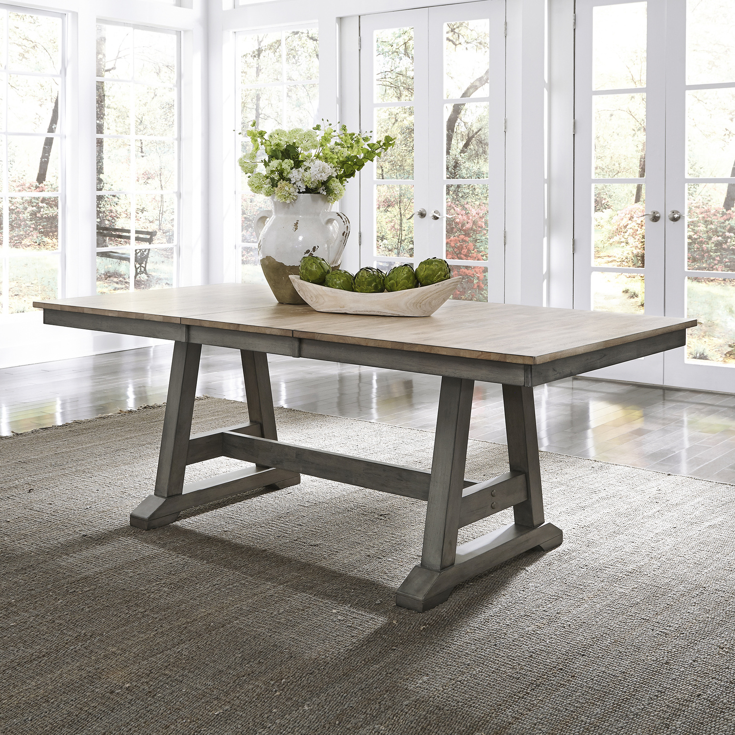Liberty Furniture 62-CD-TRS Lindsey Farm Trestle Table Liberty Furniture 62-CD-TRS Lindsey Farm Trestle Table