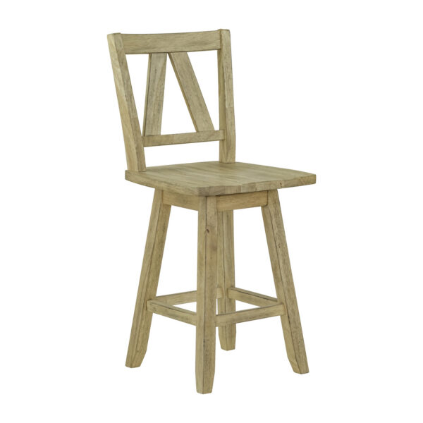 62N-B250324 Lindsey Farm Counter Height Swivel Chair (RTA)