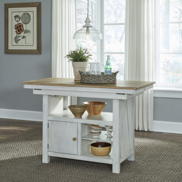 Liberty Furniture 62WH-CD-GTS Lindsey Farm Kitchen Island Liberty Furniture 62WH-CD-GTS Lindsey Farm Kitchen Island