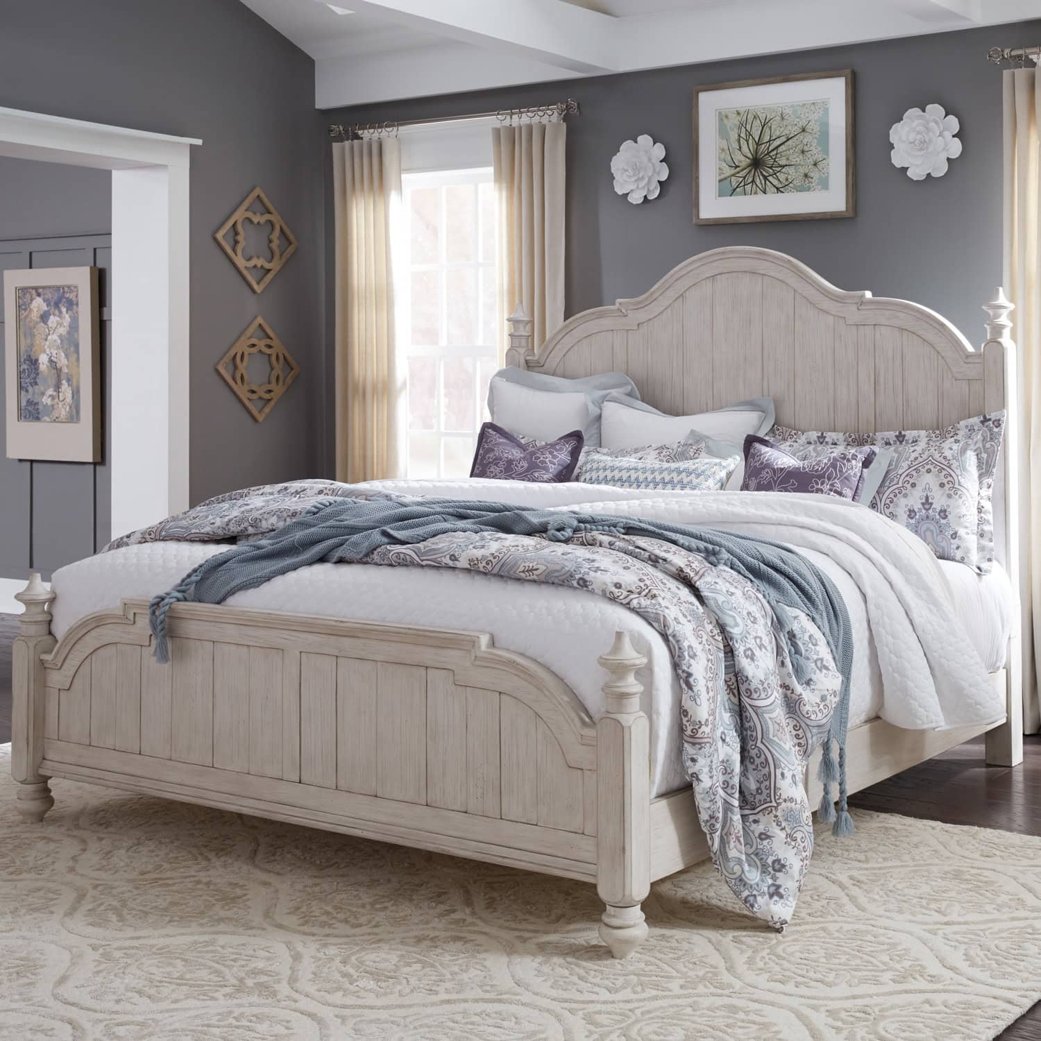 652-BR-QPS Farmhouse Reimagined Queen Poster Bed 652-BR-QPS Farmhouse Reimagined Queen Poster Bed