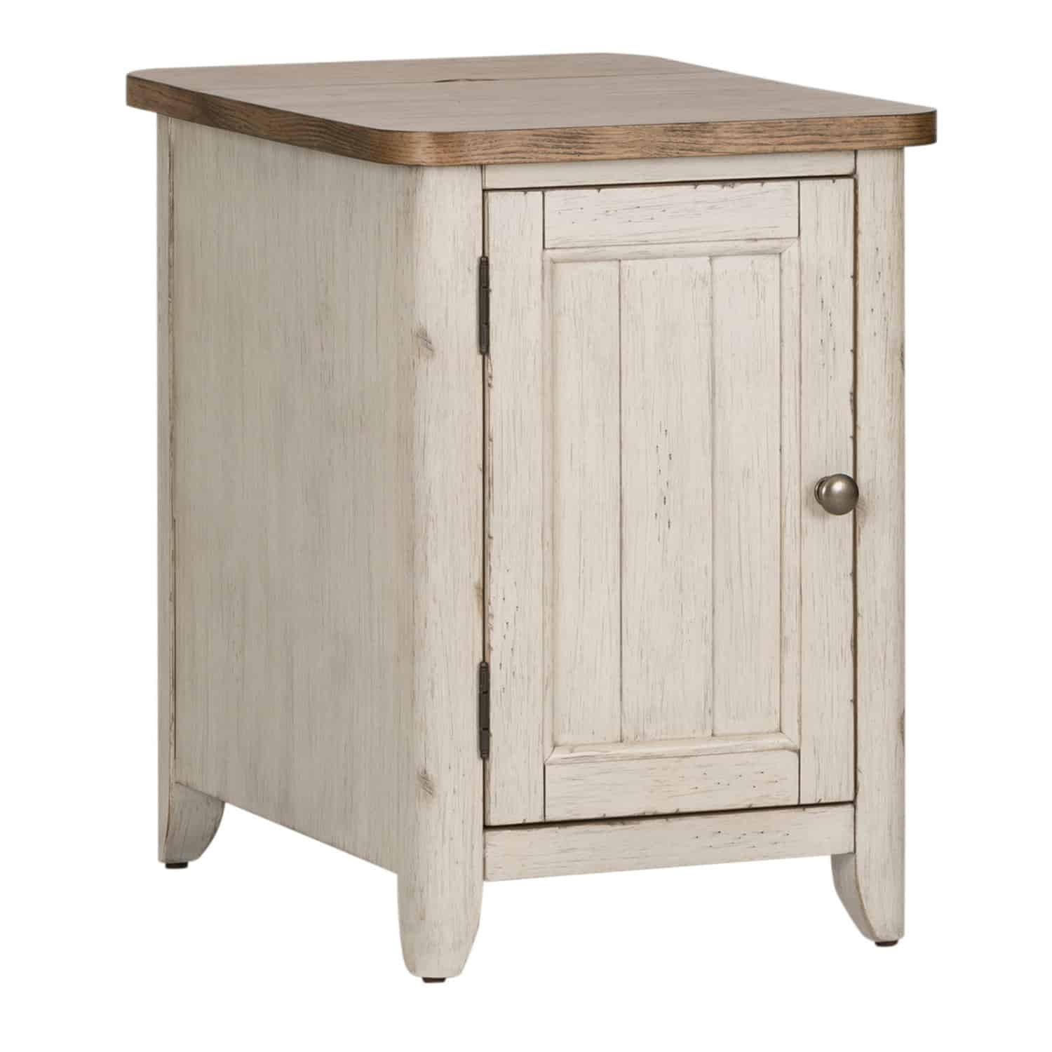 652-OT1022 Farmhouse Reimagined Door Chair Side Table w/ Charging Station 652-OT1022 Farmhouse Reimagined Door Chair Side Table w/ Charging Station