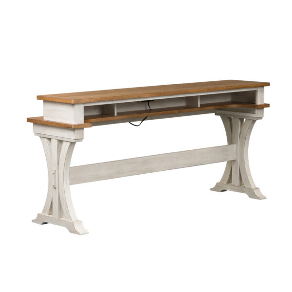 652-OT7636 Farmhouse Reimagined Console Bar Table