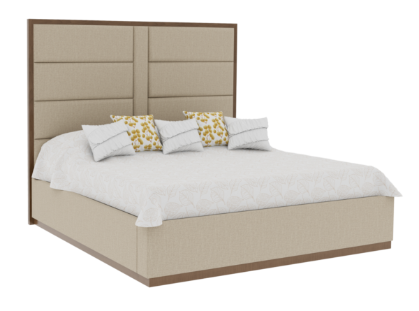 Country View Woodworking 150-633-138-084 Verrado 6A CA King Bed with plinth Footboard and Bedrails ( 57'' High )