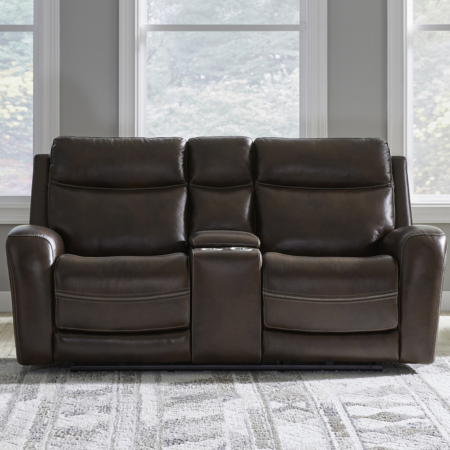 7005CG-22P Blair Loveseat w/Console P2 & ZG - Cognac 7005CG-22P Blair Loveseat w/Console P2 & ZG - Cognac