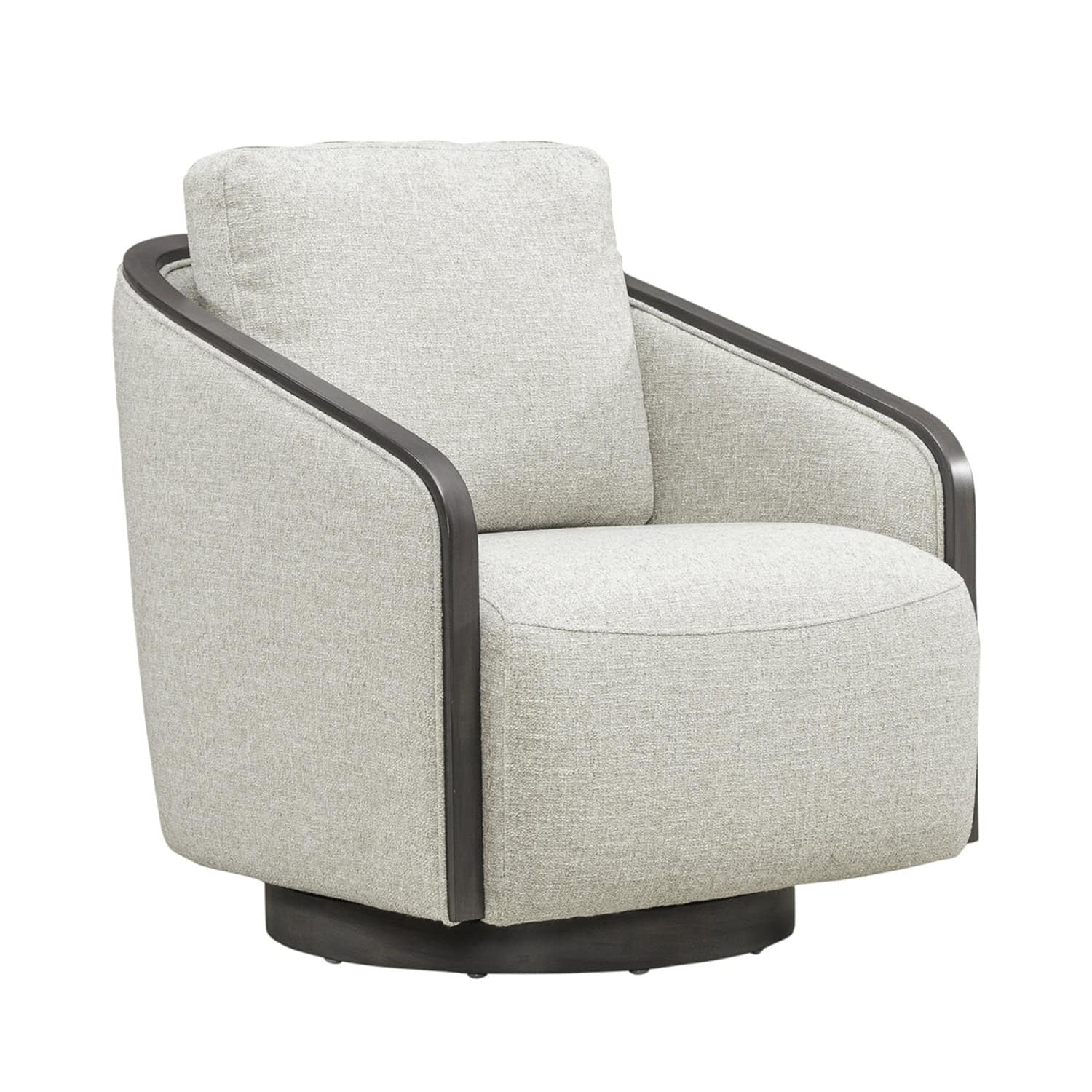 722-ACH16 Nora Uph Swivel Accent Chair - Dark Brown 722-ACH16 Nora Uph Swivel Accent Chair - Dark Brown