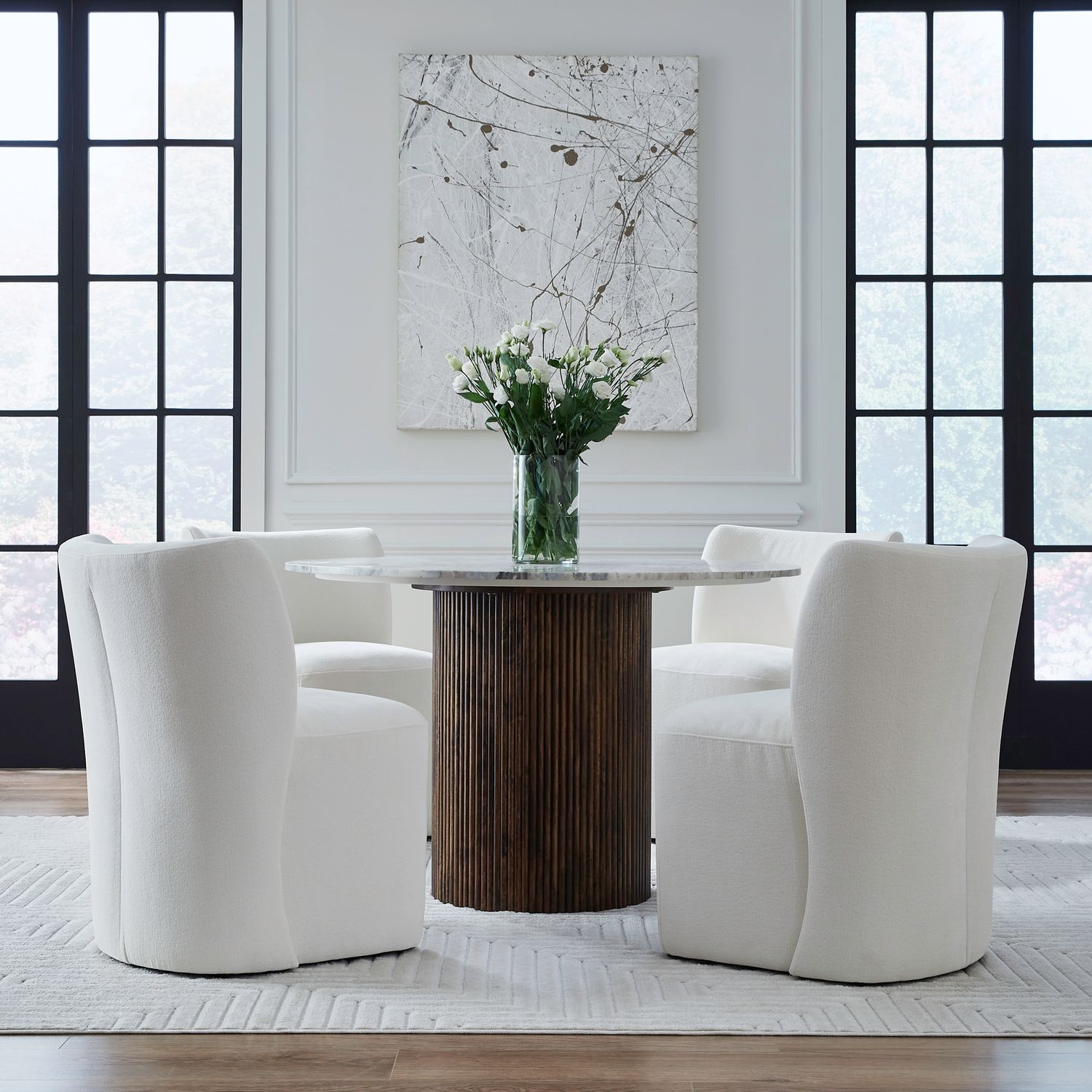 Liberty Furniture 728-ADC90-IV Accent Dining Accent Dining Chair w/ Casters - Ivory Liberty Furniture 728-ADC90-IV Accent Dining Accent Dining Chair w/ Casters - Ivory