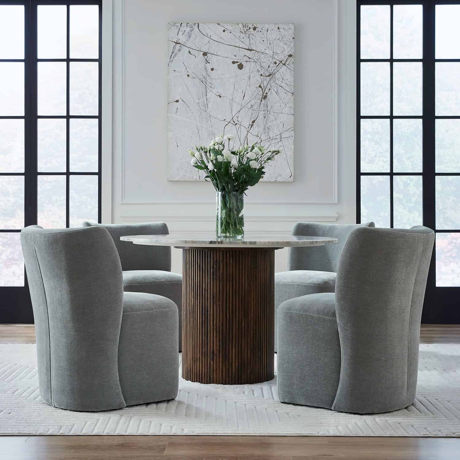 728-ADC90-SP Accent Dining Accent Dining Chair w/ Casters - Sapphire 728-ADC90-SP Accent Dining Accent Dining Chair w/ Casters - Sapphire