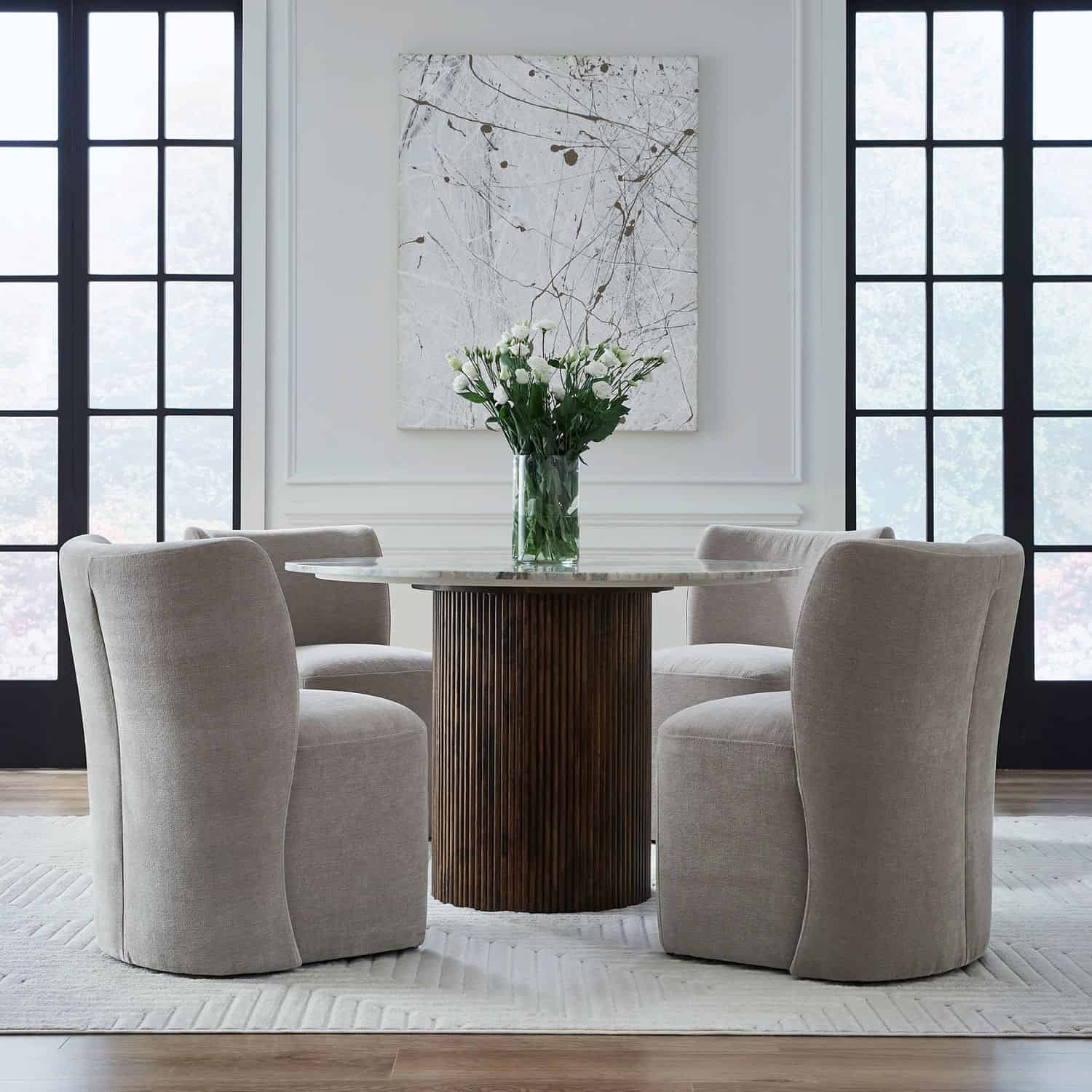 728-ADC90-TR Accent Dining Accent Dining Chair w/ Casters - Truffle 728-ADC90-TR Accent Dining Accent Dining Chair w/ Casters - Truffle