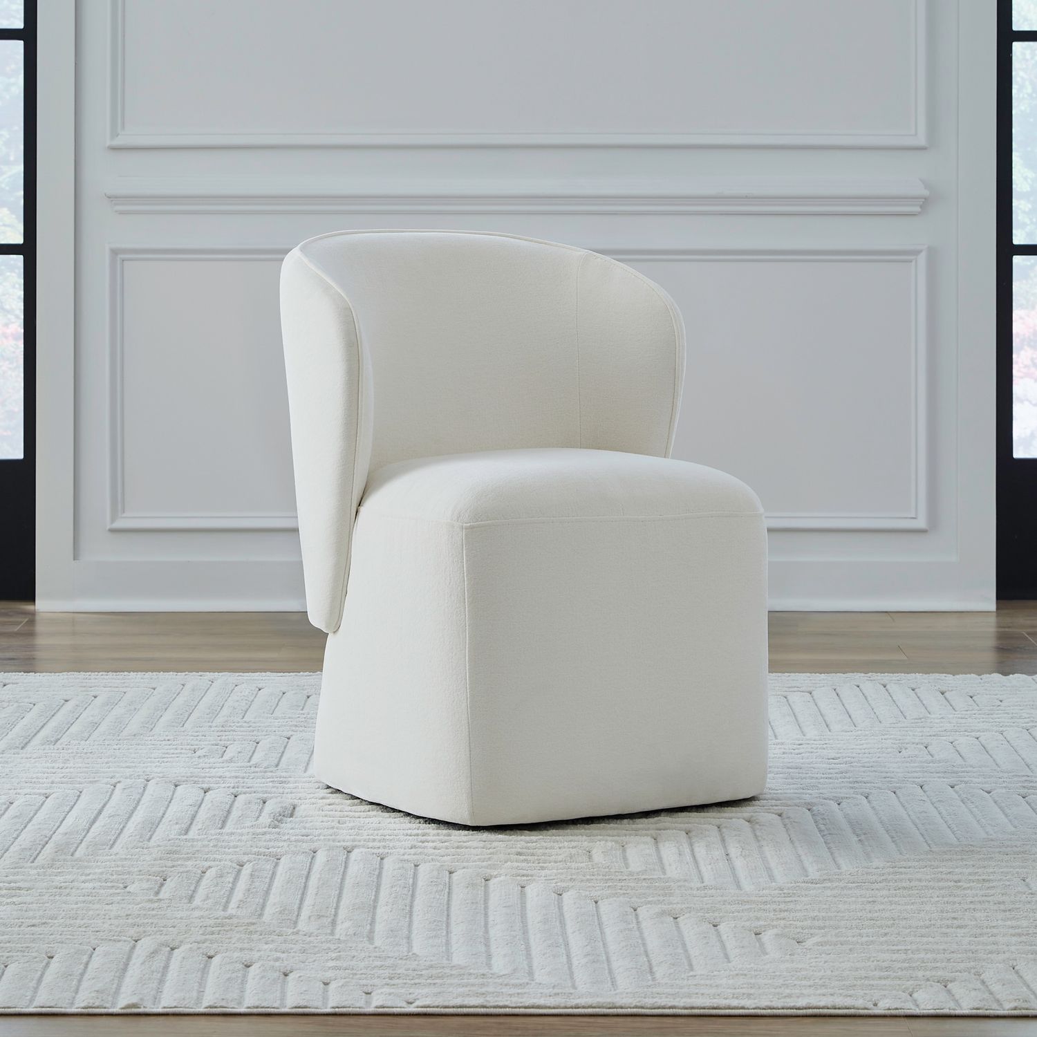 Liberty Furniture 730-ADC90-IV Accent Dining Accent Dining Chair w/ Casters - Ivory Liberty Furniture 730-ADC90-IV Accent Dining Accent Dining Chair w/ Casters - Ivory
