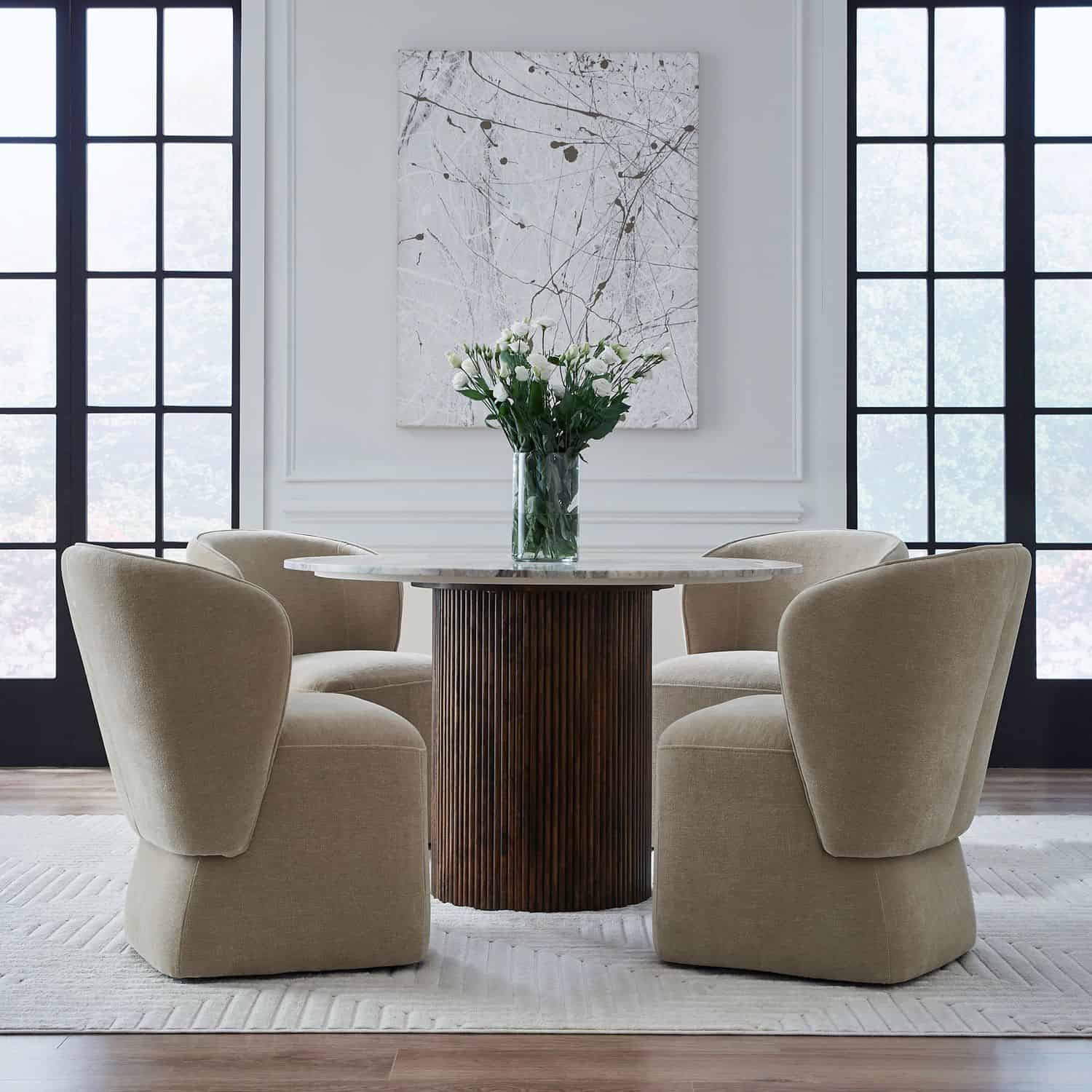 730-ADC90-WK Accent Dining Accent Dining Chair w/ Casters - Wicker 730-ADC90-WK Accent Dining Accent Dining Chair w/ Casters - Wicker