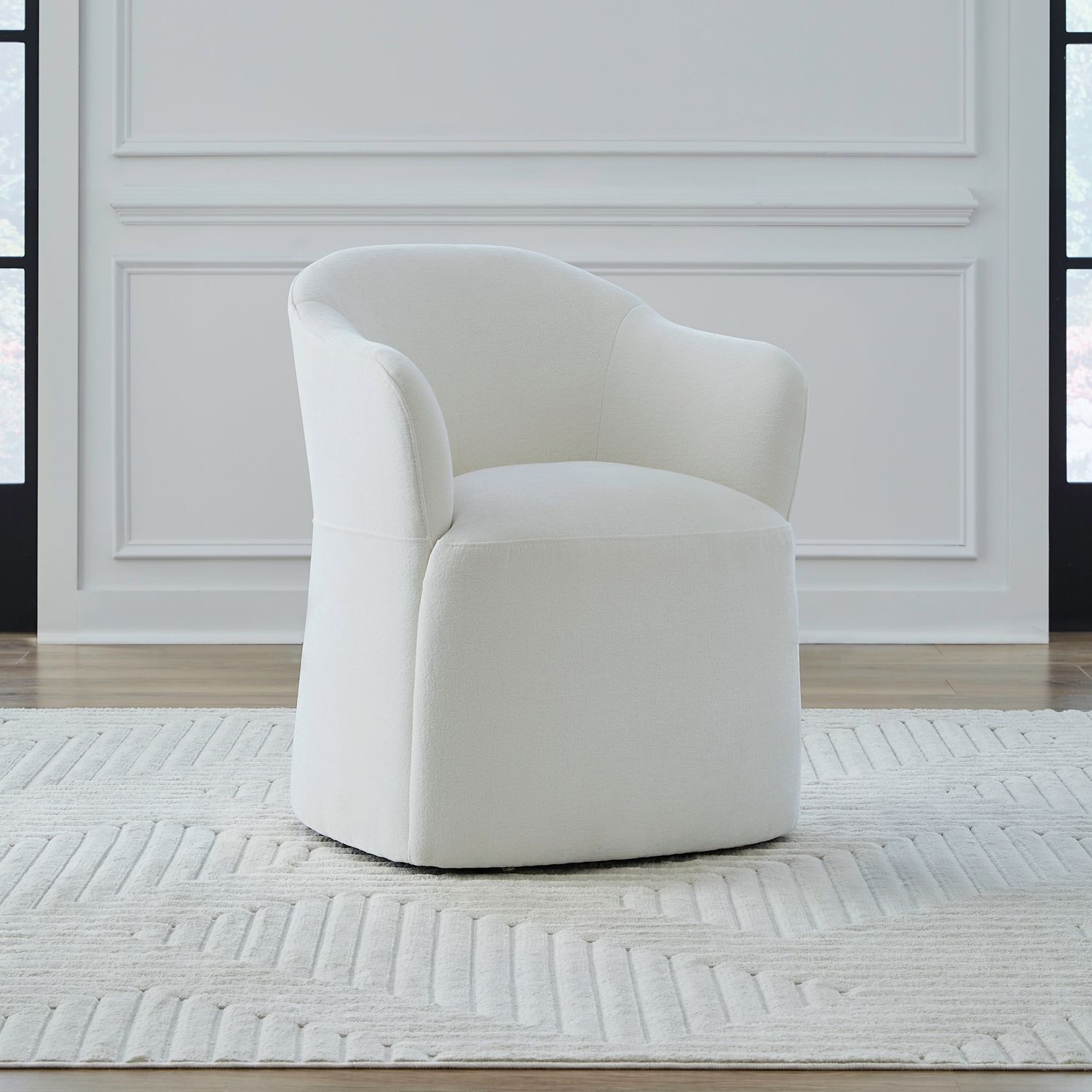 Liberty Furniture 731-ADC90-IV Accent Dining Accent Dining Chair w/ Casters - Ivory Liberty Furniture 731-ADC90-IV Accent Dining Accent Dining Chair w/ Casters - Ivory