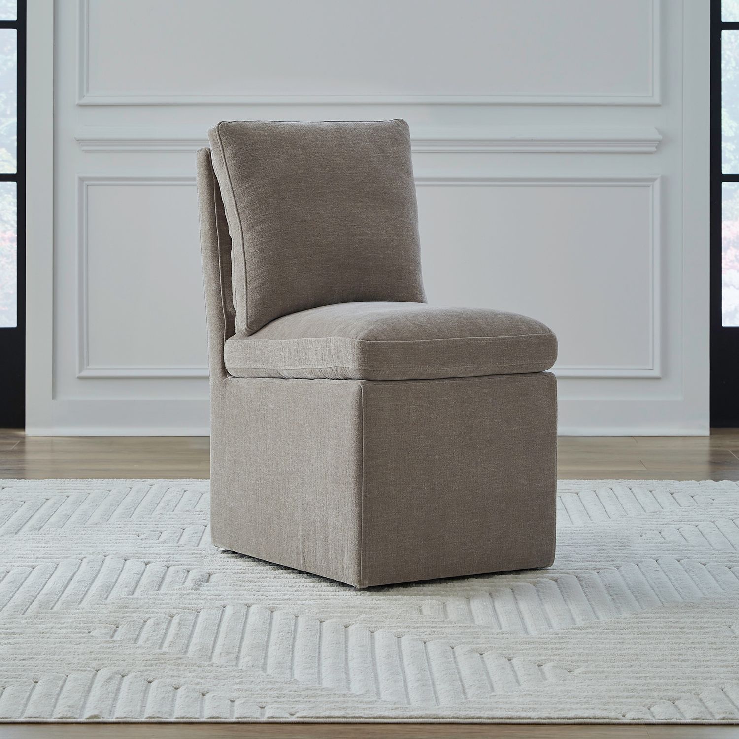 Liberty Furniture 733-ADC90-TR Accent Dining Accent Dining Chair w/ Casters - Truffle Liberty Furniture 733-ADC90-TR Accent Dining Accent Dining Chair w/ Casters - Truffle