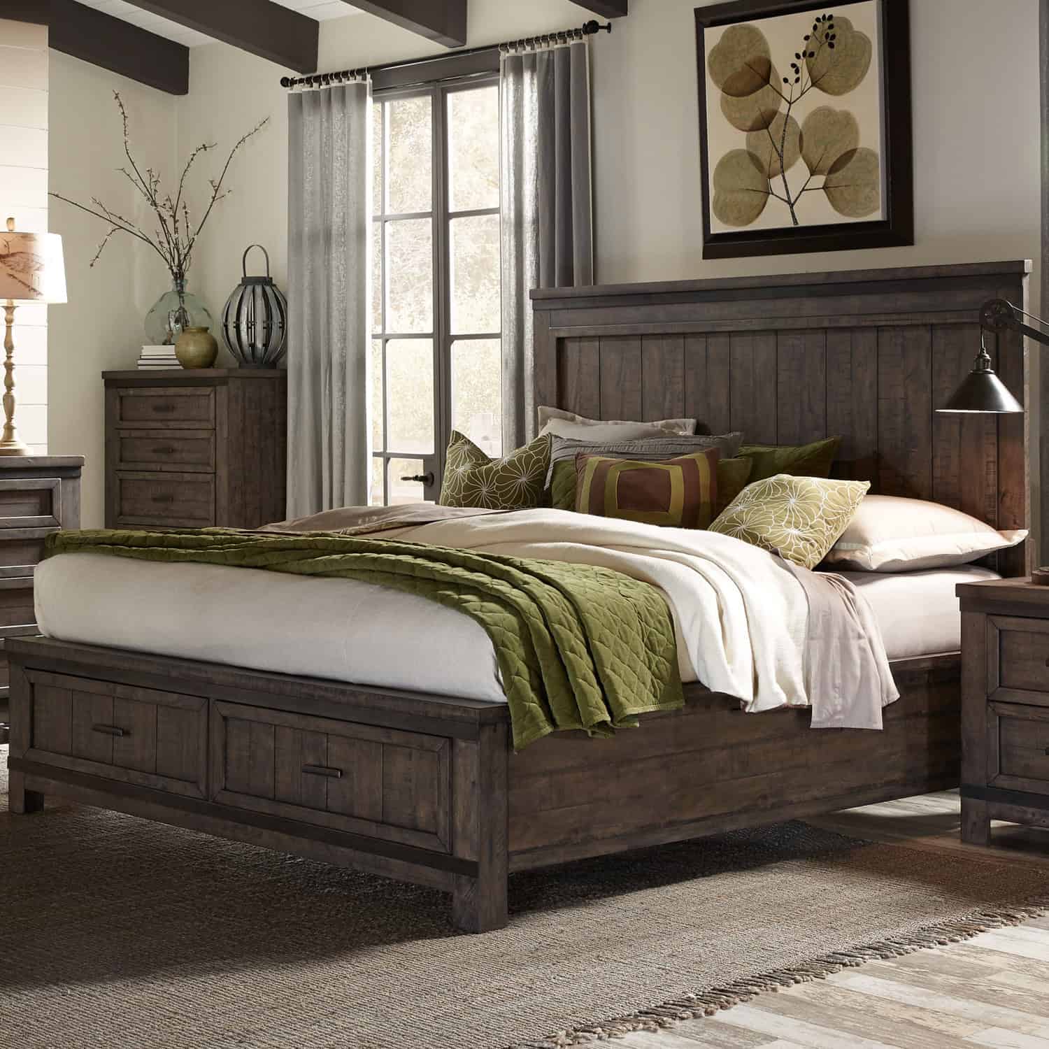 759-BR-KSB Thornwood Hills King Storage Bed 759-BR-KSB Thornwood Hills King Storage Bed