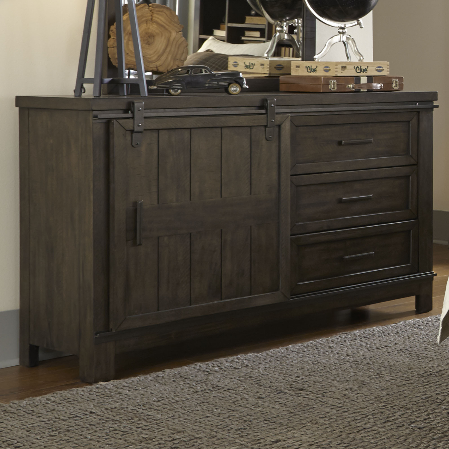 Liberty Furniture 759-BR30 Thornwood Hills Barn Door Dresser Liberty Furniture 759-BR30 Thornwood Hills Barn Door Dresser