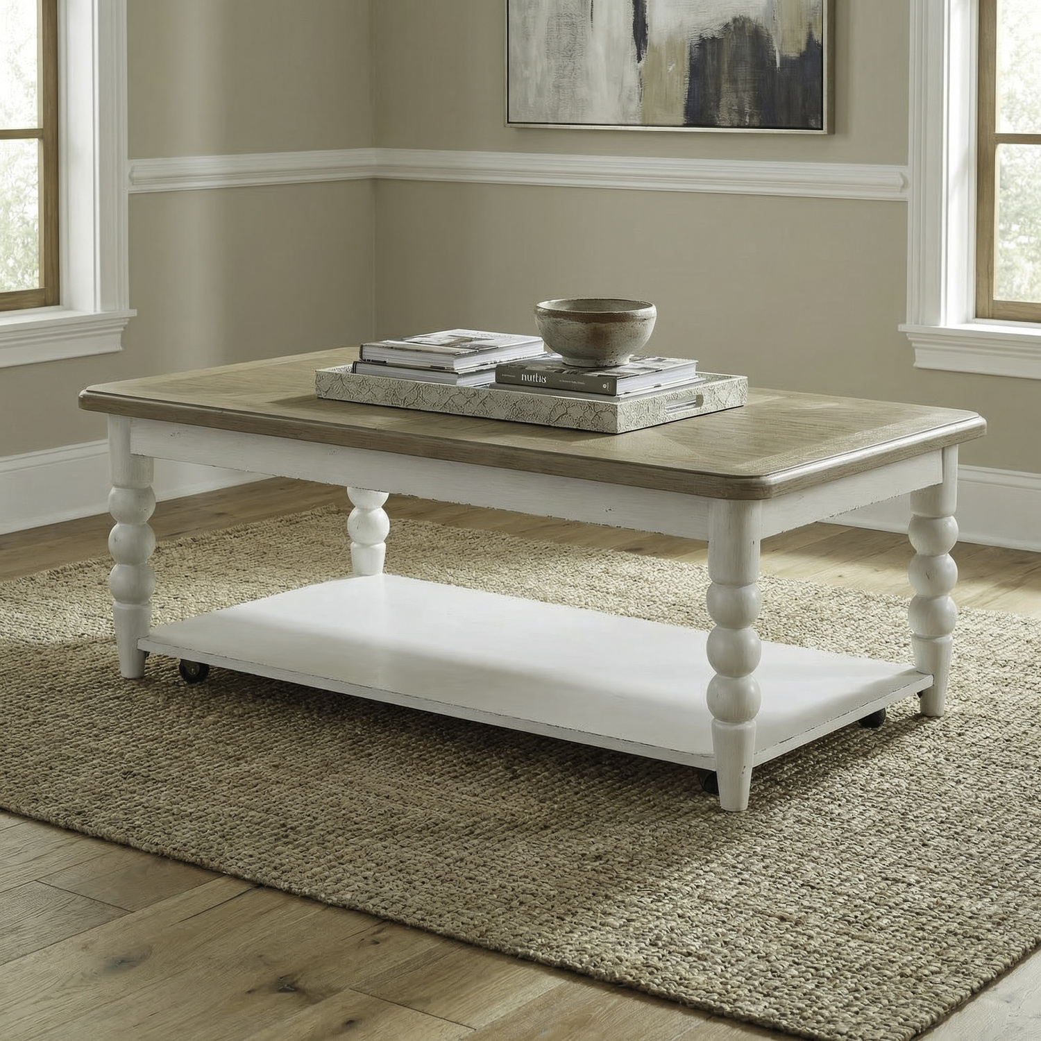 Liberty Furniture 762-OT1010 Turnberry Park Rectangular Cocktail Table Liberty Furniture 762-OT1010 Turnberry Park Rectangular Cocktail Table