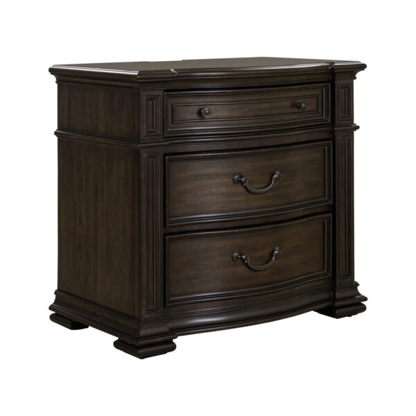 765-BR62 Providence Park Bedside Chest w/ Charging Station