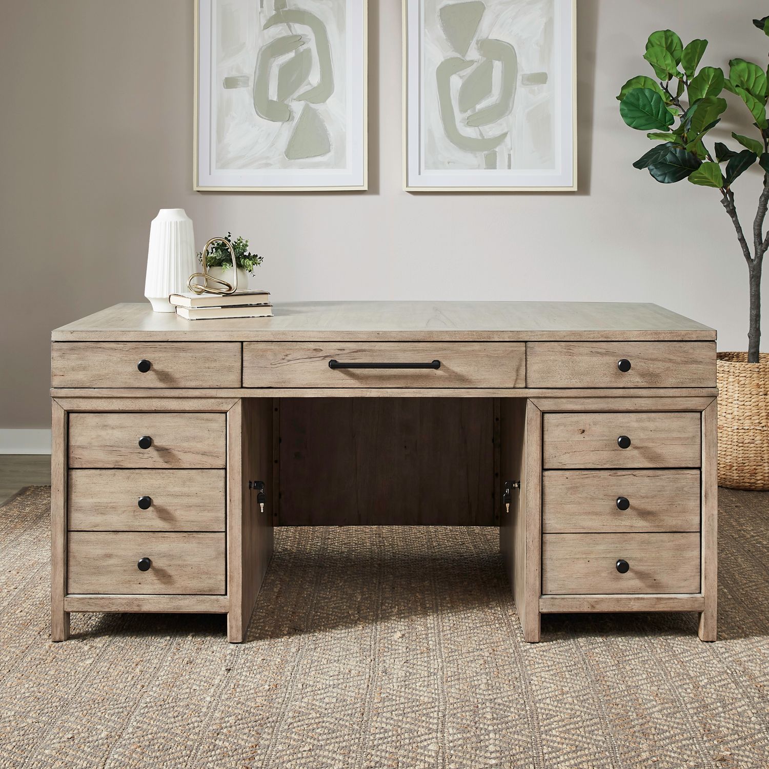 Liberty Furniture 780-HO-JED Proximity Place Jr Executive Desk Liberty Furniture 780-HO-JED Proximity Place Jr Executive Desk