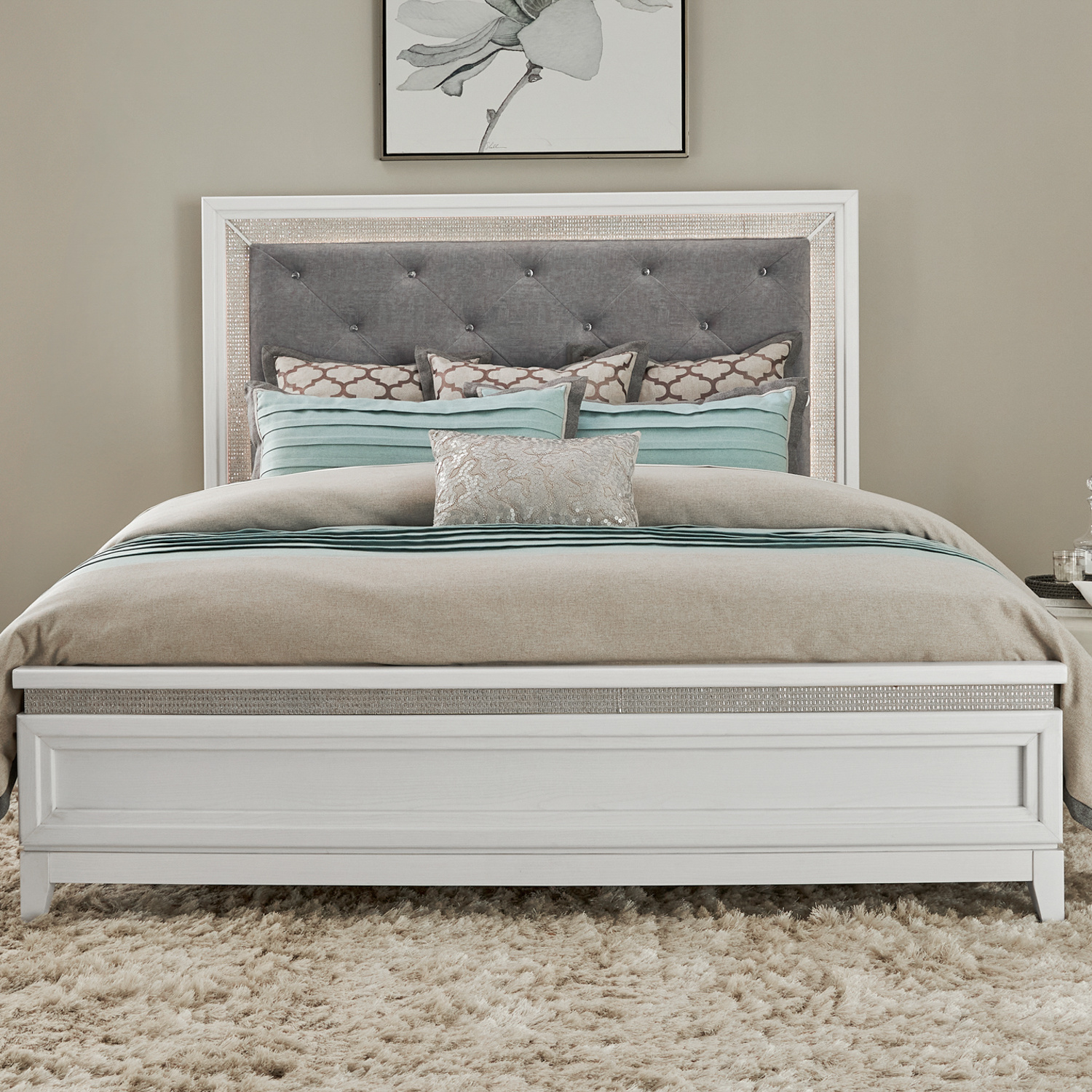 Liberty Furniture 781-BR-KUB Reflections King Uph Bed Liberty Furniture 781-BR-KUB Reflections King Uph Bed