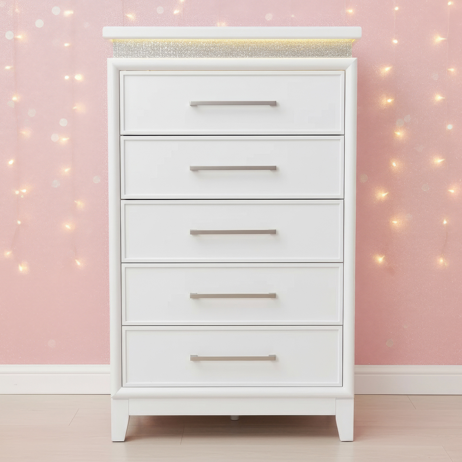 Liberty Furniture 781-BR40 Reflections 5 Drawer Chest w/ Lights Liberty Furniture 781-BR40 Reflections 5 Drawer Chest w/ Lights