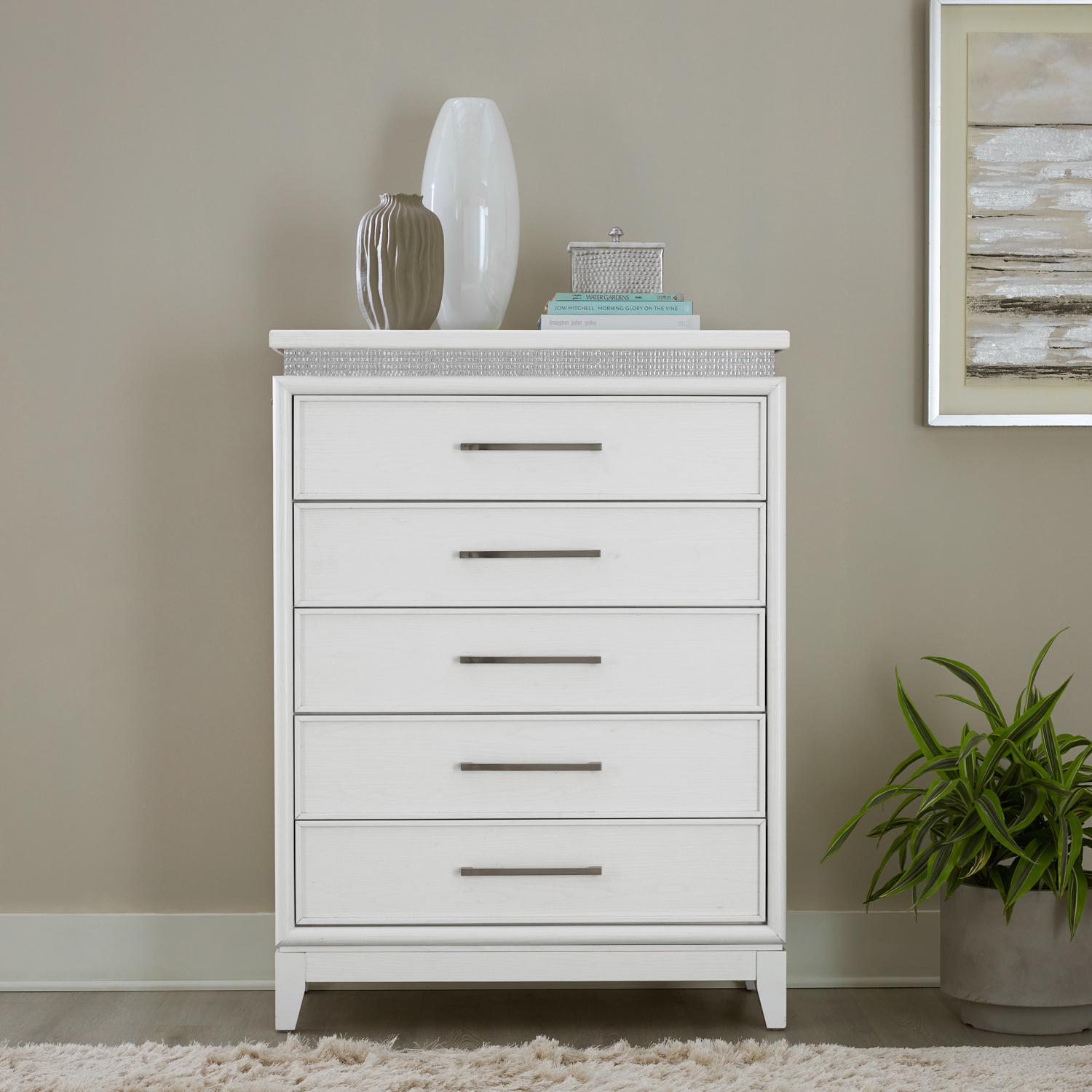 Liberty Furniture 781-BR41 Reflections 5 Drawer Chest w/ Lights Liberty Furniture 781-BR41 Reflections 5 Drawer Chest w/ Lights