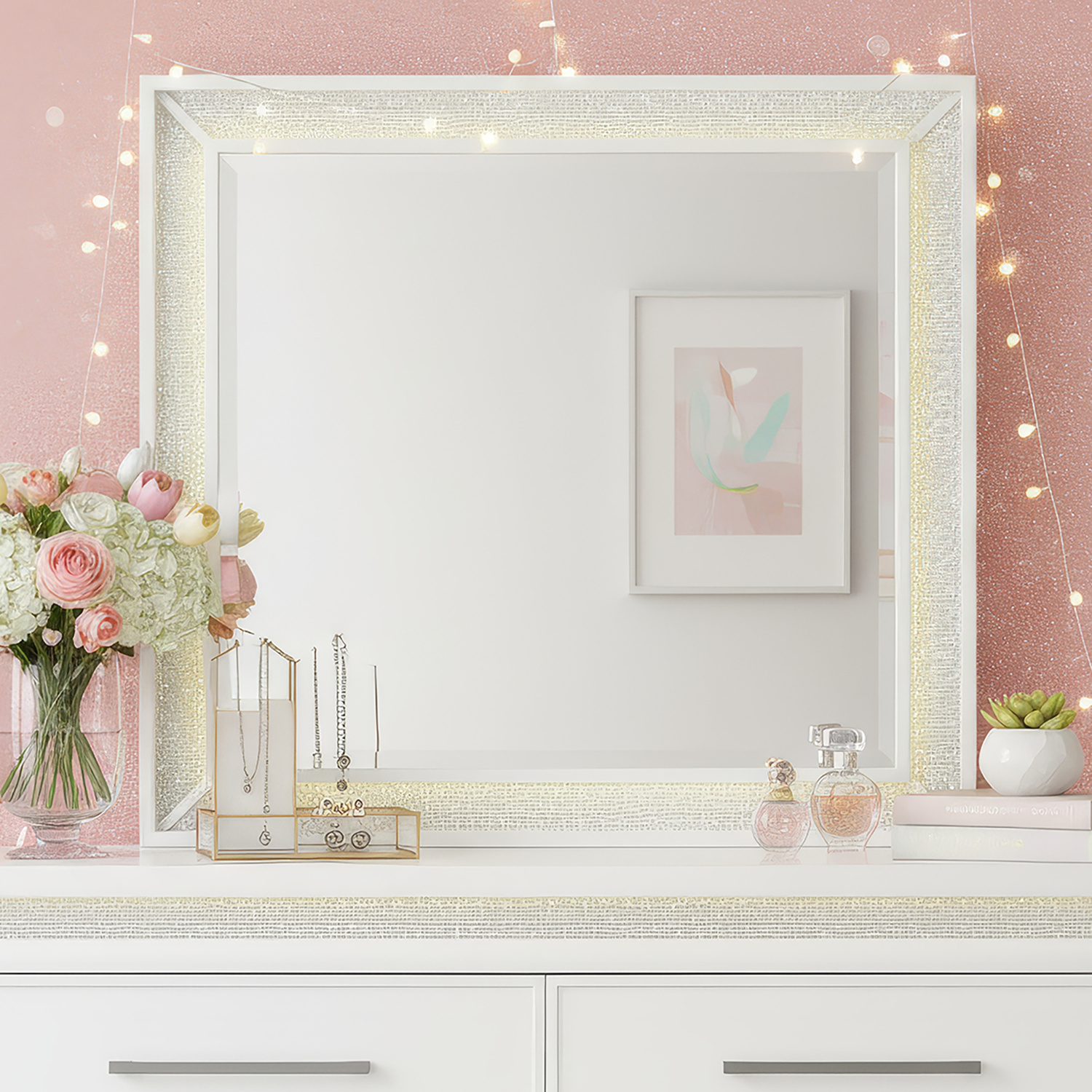 Liberty Furniture 781-BR50 Reflections Lighted Mirror Liberty Furniture 781-BR50 Reflections Lighted Mirror