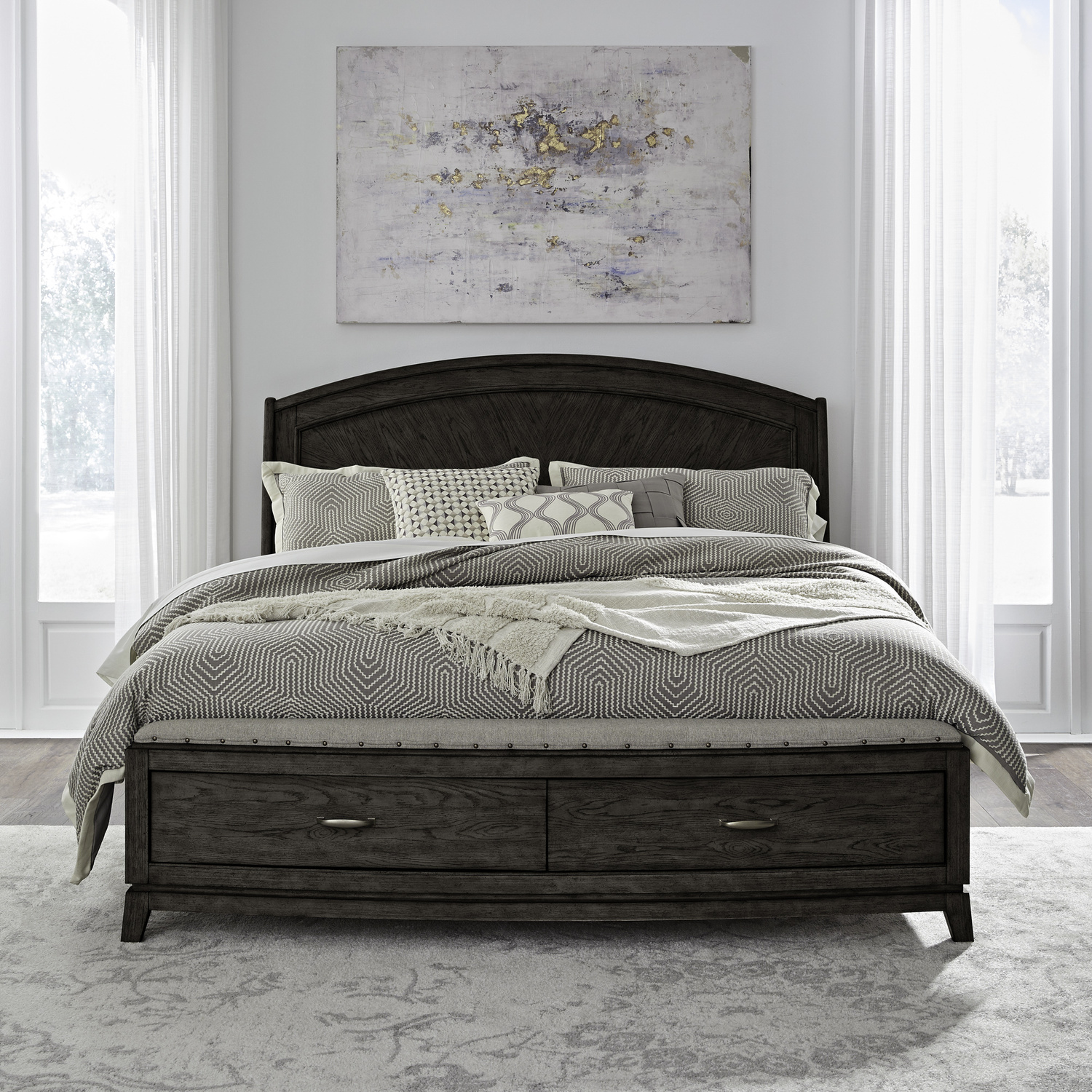 Liberty Furniture 805B-BR-KPBS Avalon King Panel Storage Bed Liberty Furniture 805B-BR-KPBS Avalon King Panel Storage Bed