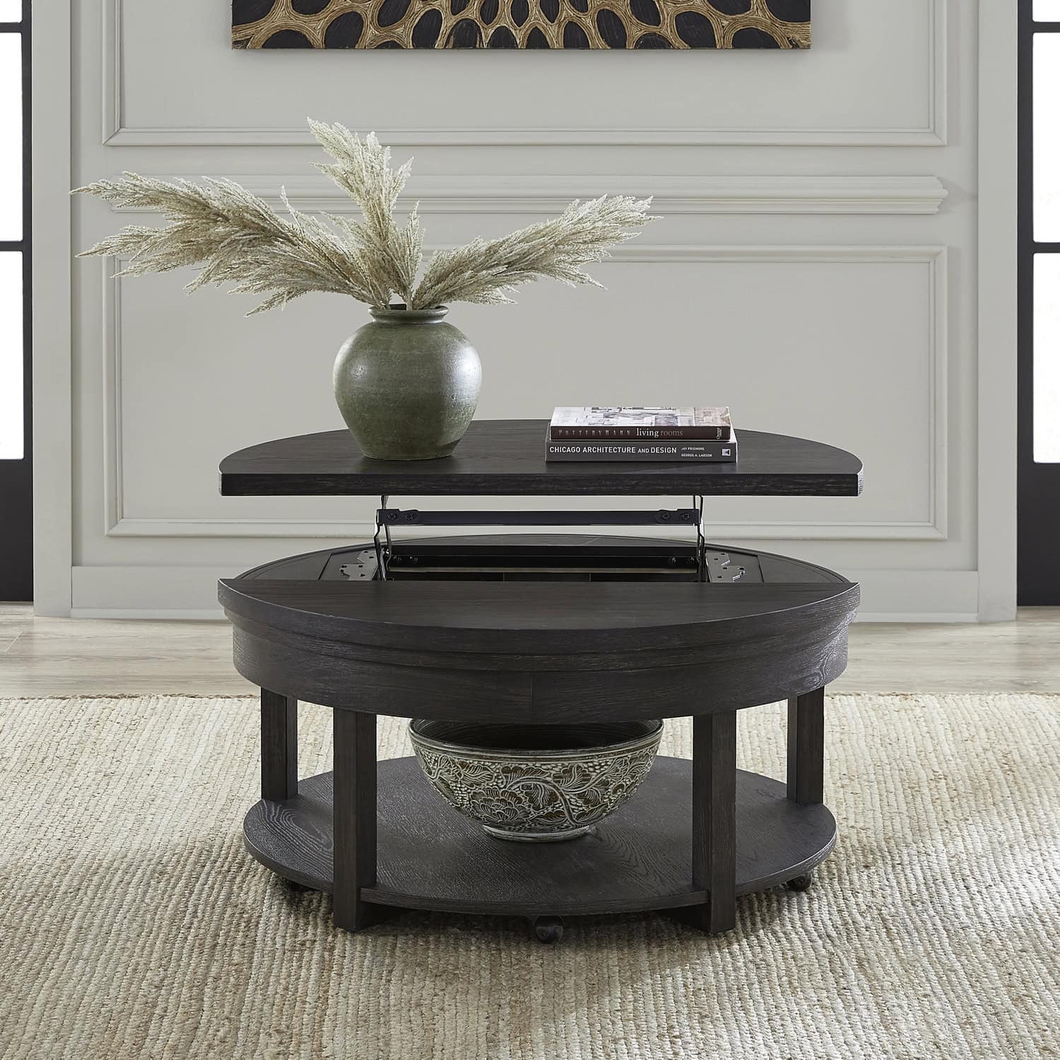 811-OT1010 Weston Round Lift Top Cocktail Table 811-OT1010 Weston Round Lift Top Cocktail Table