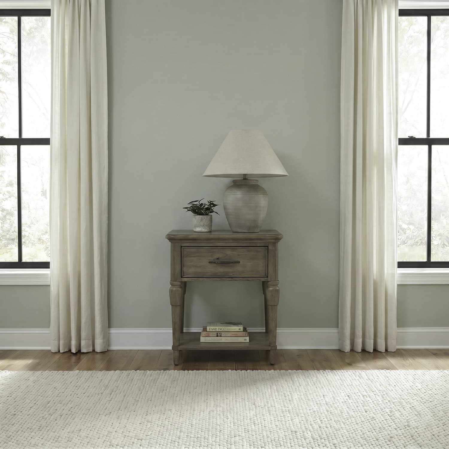 866-BR60 Hickory Grove Open Nightstand w/ Charging Station 866-BR60 Hickory Grove Open Nightstand w/ Charging Station