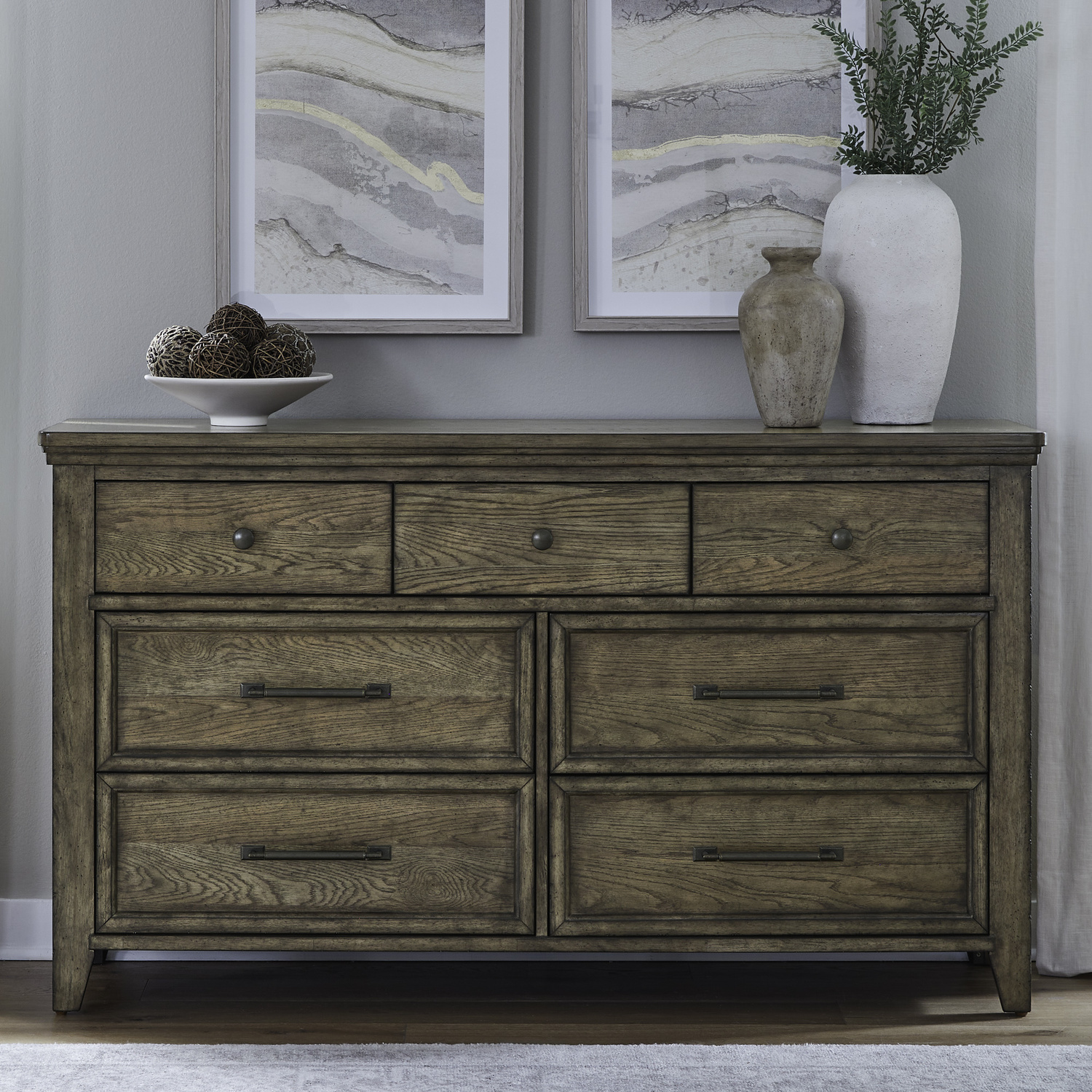 Liberty Furniture 930-BR31 Carolina Park 7 Drawer Dresser Liberty Furniture 930-BR31 Carolina Park 7 Drawer Dresser
