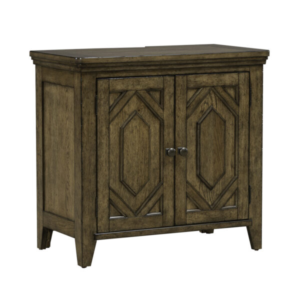 930-BR62 Carolina Park 2 Door Bedside Chest w/ Charging Station