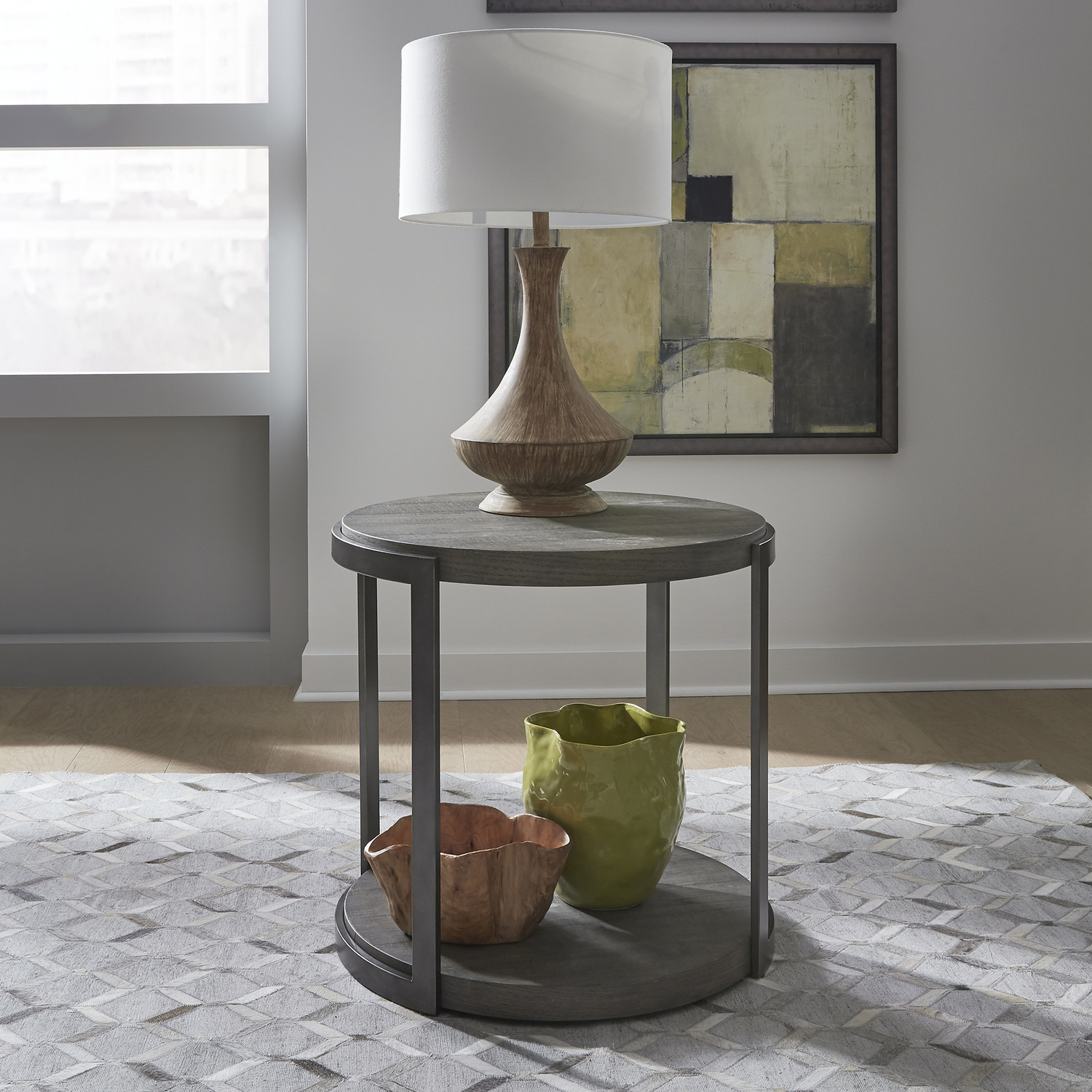 Liberty Furniture 960-OT1020 Modern View Round End Table Liberty Furniture 960-OT1020 Modern View Round End Table