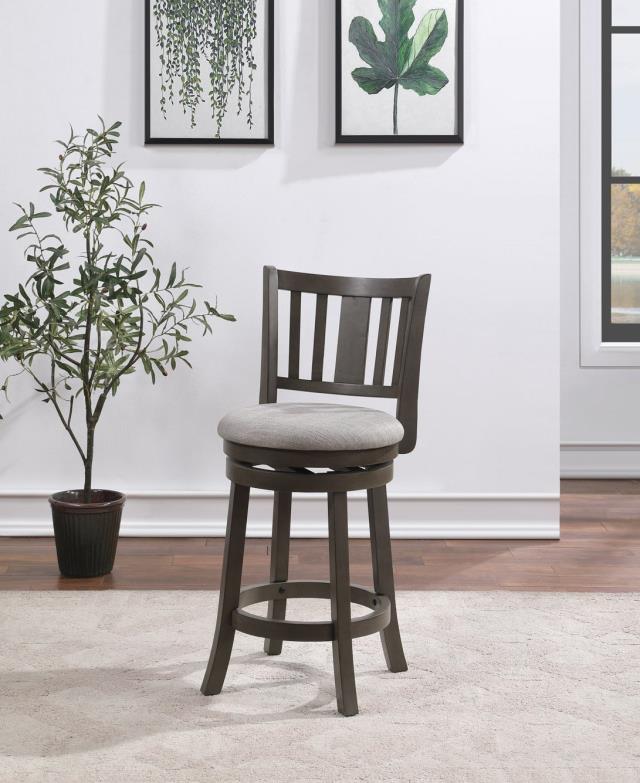 Avalon Furniture D01852 GC 24" Swivel Counter Stool - Antique Gray Avalon Furniture D01852 GC 24" Swivel Counter Stool - Antique Gray