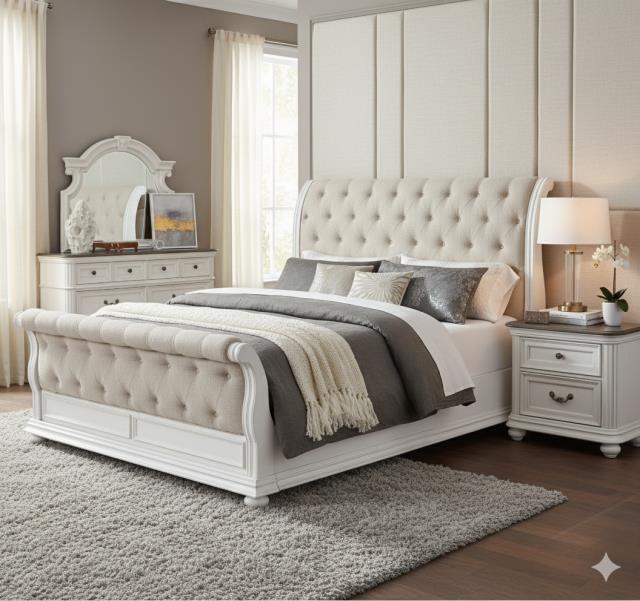 Avalon Furniture B0162N 6/6 SLEIGH King Sleigh Bed Avalon Furniture B0162N 6/6 SLEIGH King Sleigh Bed